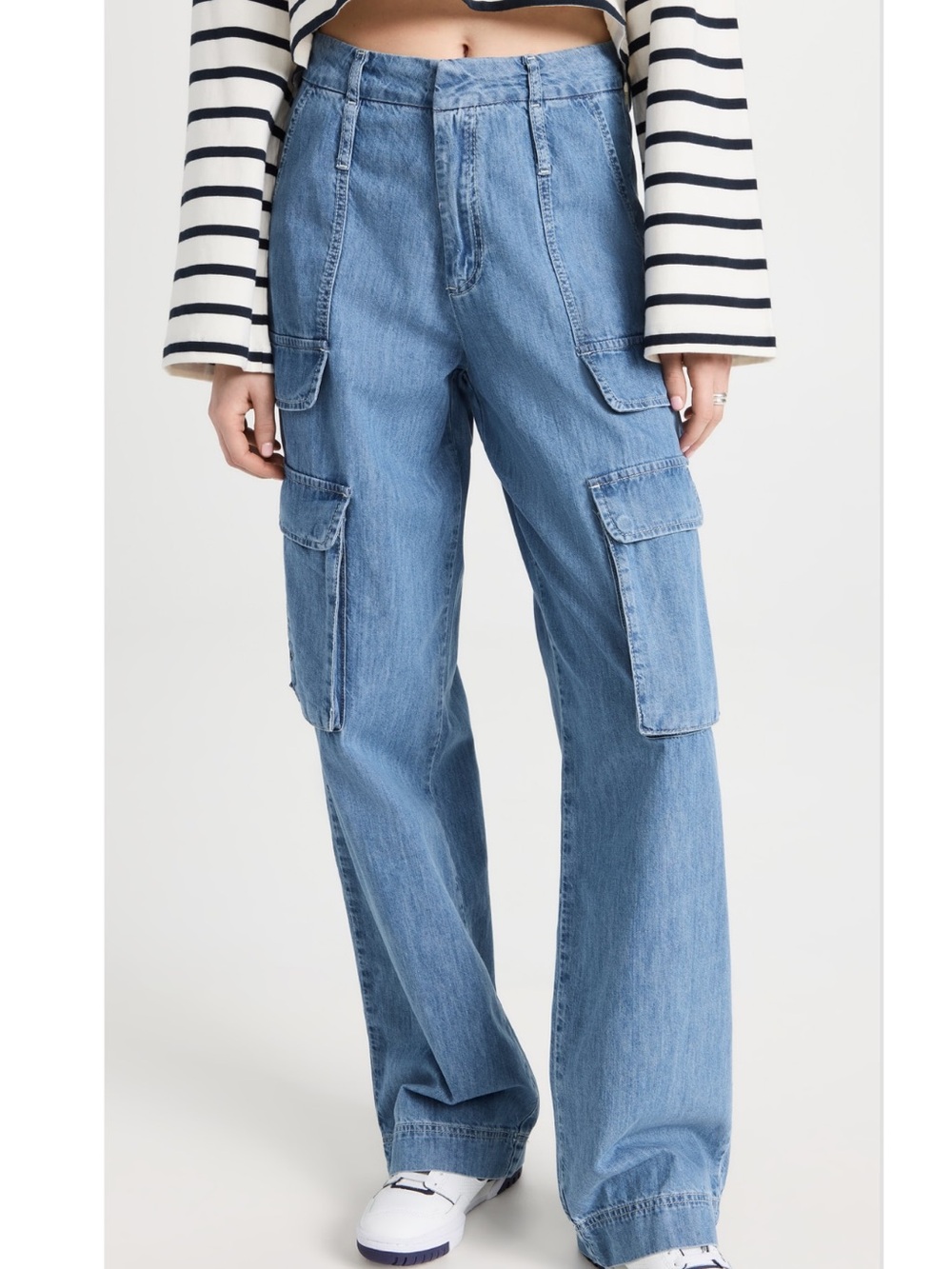 FRAME Relaxed Straight Cargo Jeans, 26